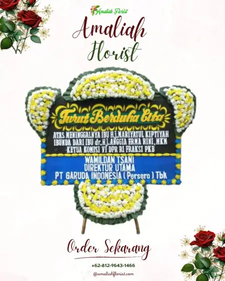 Papan Bunga Duka Pegantenan